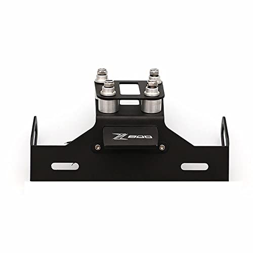 BVDOUE CNC Moto con LED Luz Ajustable Titular De Soportes de Matrícula Marco De Placa Portamatrícula, para Kawasaki Z800 2013-2015 2016 2017 Trasera Soportes Matrículas Accesorios Cover