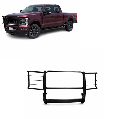 Black Horse Grille Guard Modular Black Compatible with 2023-2026 Ford F-250/F-350/F-450/F-550 Super Duty-17FB29MA