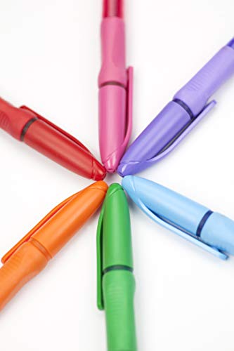 Promarx Tc Ball Pro Grip Fashion Ballpoint Pens, 1.0 Mm, Assorted Colored Ink, 6-Count #TOP6