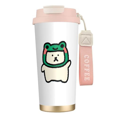 シロクマ柄 316ステンレス 二重構造 保温 保冷 タンブラー 500ml コーヒーカップ マグボトル 真空断熱 軽量 おしゃれ 携帯用 オフィス 通勤 アウトドア 男女兼用