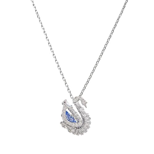 スワロフスキー　ネックレス　Swan スワン　ブラック　ホワイト正規品箱付 Swan ペンダント, スワン, ブラック, ミックスメタル仕上げ