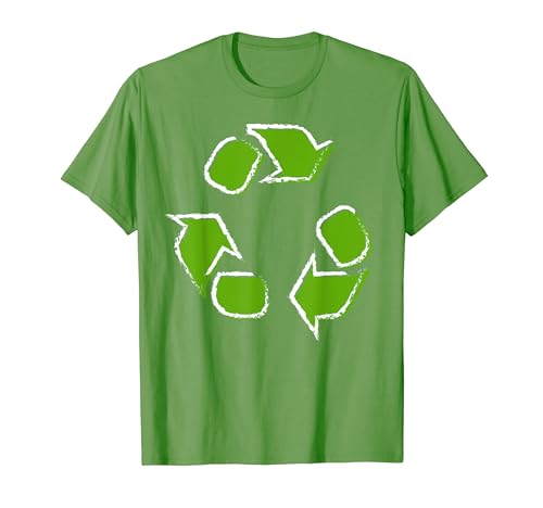 Recycling Logo Recycle Symbol Earth Day Green Men Kids Women T-Shirt
