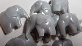 Gray Elephant Baby Shower Favors - Birthday Party Goats Milk & Honey Scent Soaps Gender Reveal Party