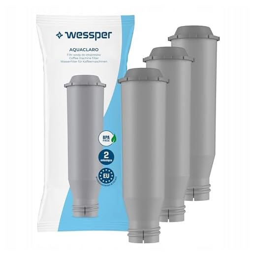Wessper Wasserfilter Kartuschen für Kaffeevollautomat, Wasser Filter, Kompatibel mit Kaffeemaschinen Krups F088, Nivona, Siemens, Bosch, AEG, 3er Pack