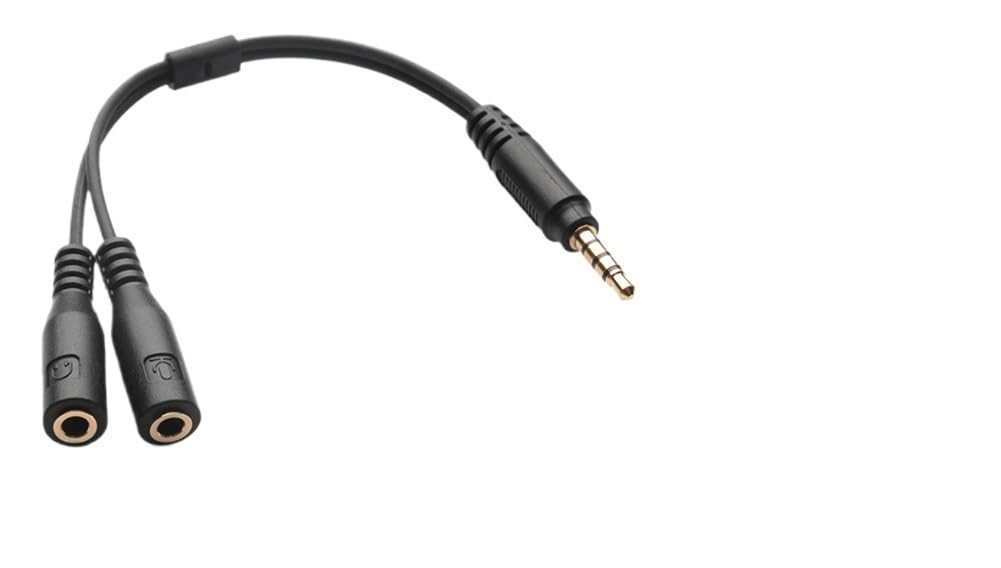 Cavo adattatore splitter per cuffie da 3,5 mm, 1 TRRS a 2 TRS, cavo convertitore audio SMA/*rt accessori mobili