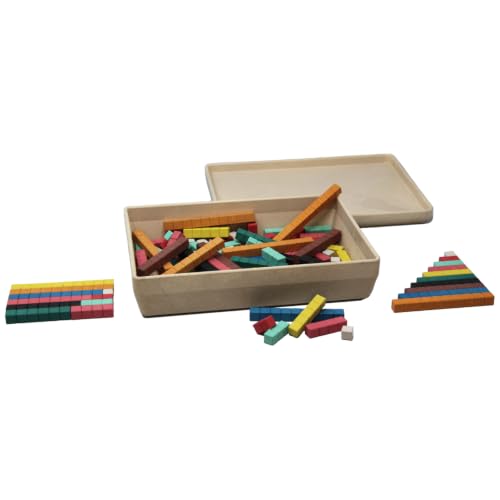 WISSNER® RE-Wood Rechenstäbchen 10 Farben (126 Stück) – Grundschule – Ansicht 1