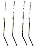 EatMyTackle Bent Butt Saltwater Fishing Rod | Blue Marlin Tournament Edition (140-160lb. 4 Pack)