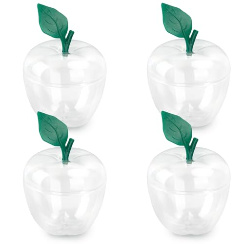 50% Off heffiso Apple Shaped Cookie Jars Pack of 4 - Clear