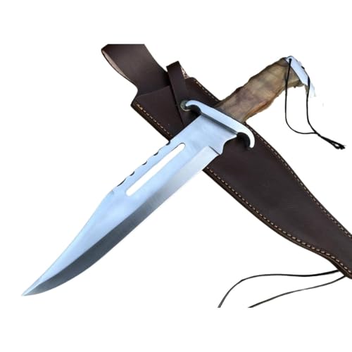 Perkin 16 Inches Handmade Fixed Blade Hunting Knives with Sheath-Full Tang Bushcraft Fixed-Blade Knife for Outdoor, Camping, Survival Tactical, Fighting, Hiking-Unisex Adults