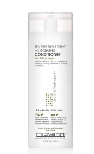 Giovanni Conditioner Tea Tree Triple Treat - 2 Fl Oz - Case Of 12