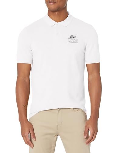 Lacoste Men's Short Sleeve Croc Graphic Polo Shirt