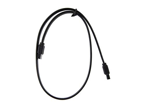Cable SATA 18 pulg con seguro, 6 Gbit/s, Negro miniatura 2