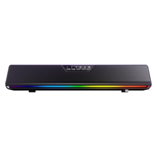 Aula GS6 Pro 10W RGB Bluetooth USB Kablolu Soundbar Hoparlör Player Özellikli Speaker Siyah