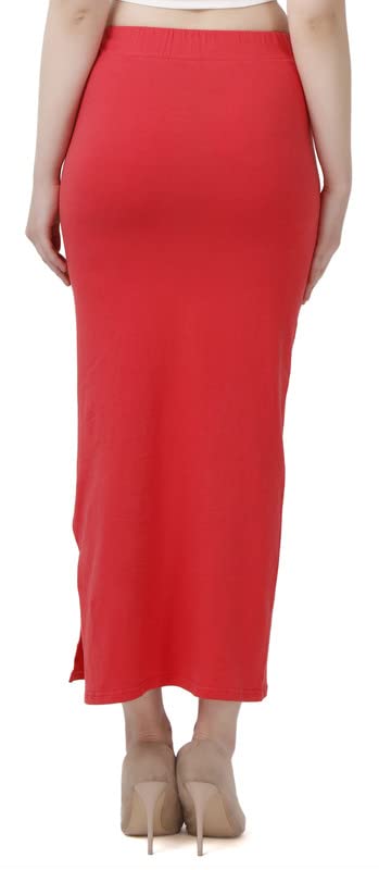 Image of Lycra Blend Cotton Saree Shapewear Petticoat for Women and Girls, Skirts Shapewear Dress for Saree