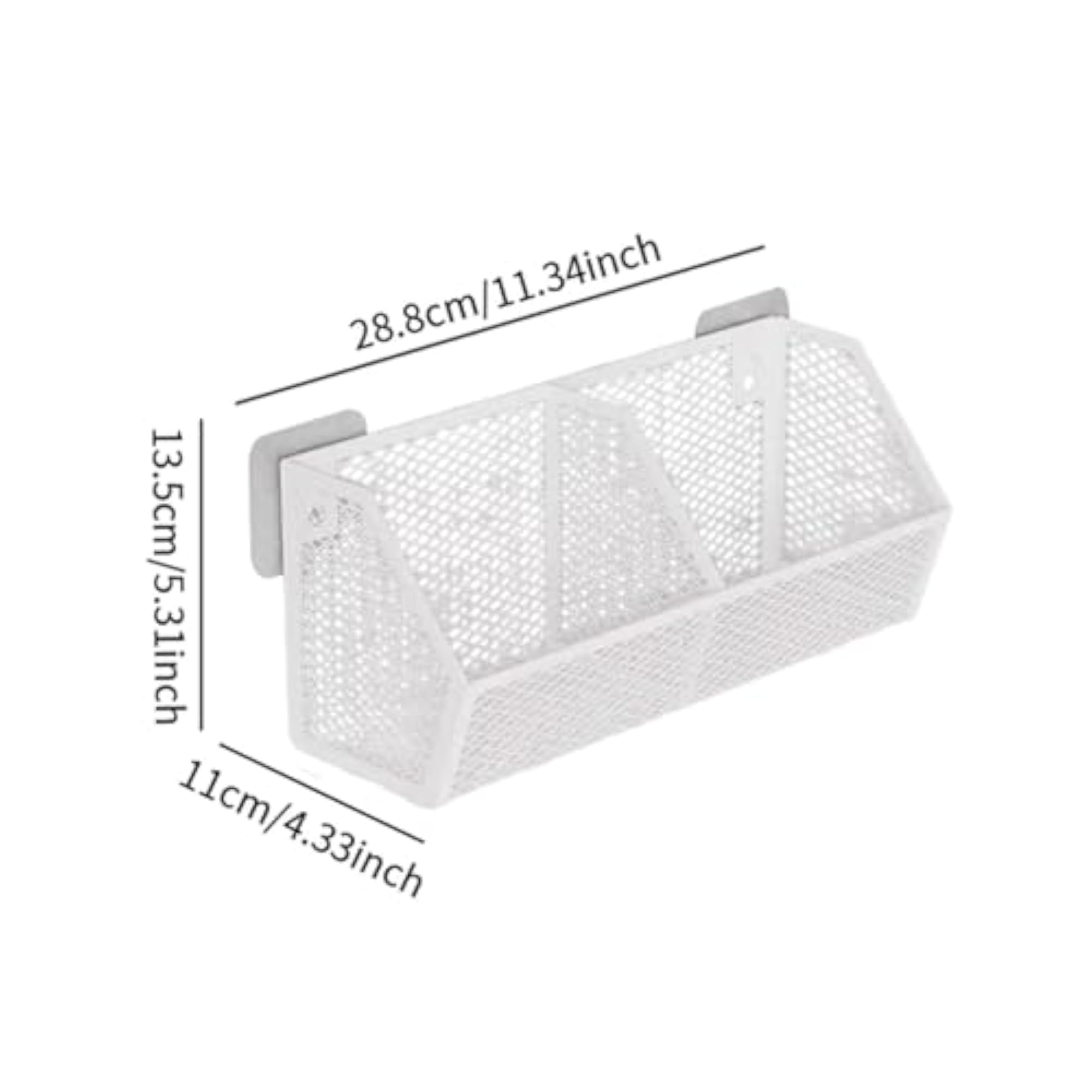 Wall Hanging Basket, White Multiuse Decor for Living Room