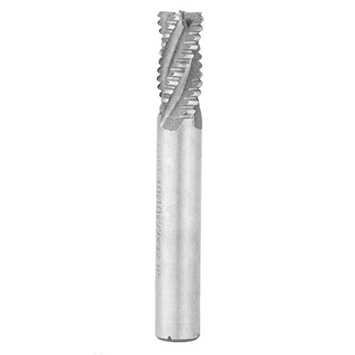 4 Flute End Mill CNC Router Bits High Speed Steel Carbide Square Nose Cutter 10mm/0.4in Diameter x 75mm/3in Length Straight Shank Power Milling Machine