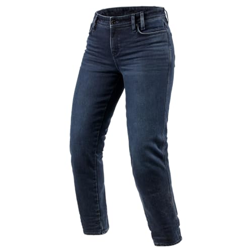 Jeans Boyfriend Violet REV'IT! femme bleu foncé : pantalon de moto sûr et souple
