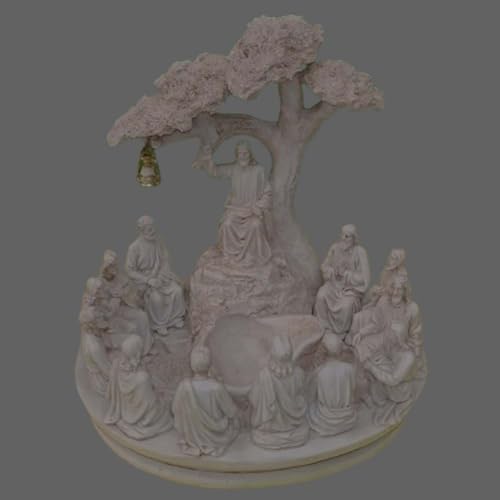 Image of DDSS Jesus and 12 Apostoles Poly Marble Sermon on The Mountain Statue (Model AZ-198) Decorative Idols and Figurines for Home Decor, Interior Decoration