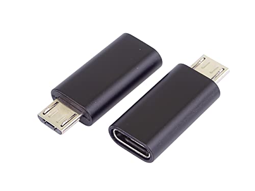 PremiumCord USB-C pour l'adaptateur Micro USB, Socket Micro-B/Plug-in, Noir