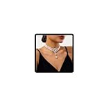 Mariage goutte en forme de cristal pendentif collier bracelet convient à la plupart des femmes et des filles.
