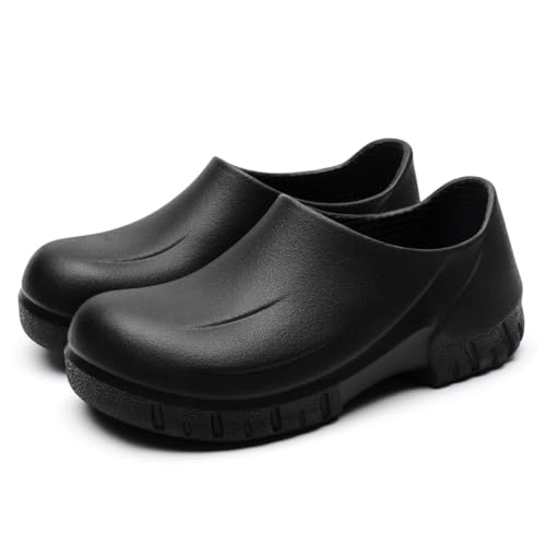 Zuecos de cocina para hombre de EVA ligero y horma ancha sin cordones