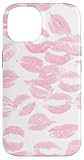 Coquette Pink Kisses Lipstick Lip Kisses Case for iPhone 14