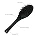 The Hair Shop Black Loop Brush - Salon Professional Grade with Matted Black and Ergonomic Design - Safe Detangler Tool for 100% Remy Human and Synthetic Hair Extensions and Wigs