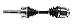GSP NCV47039 CV Axle Shaft Assembly - Left Front (Driver Side)