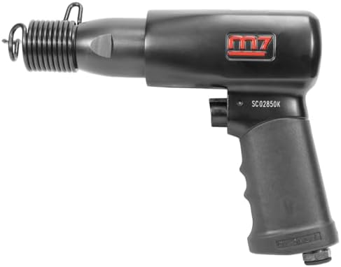 M7 Air Hammer Kit With Five Chisels Tool Case and Spring Retainer (SC-0517C) image 5