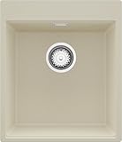 📦 INCLUS: Évier en granit Oslo 45 Top, Kit d'évacuation complet (siphon de haute qualité et peu encombrant, trop-plein, vidange supplémentaire pour le raccordement d'une machine à laver ou d'un lave-vaisselle).