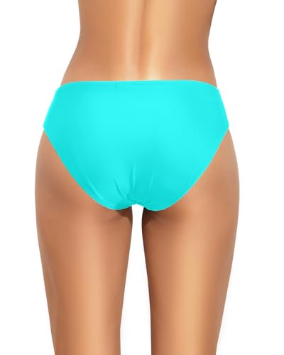 Image of Women Bikini Bottom Full Coverage Bathing Suit Bottoms Swimsuit Bottom | Low Waist Design, Side Strap Cutout, Full Rear Coverage, Secure Fit, Soft Breathable Fabric