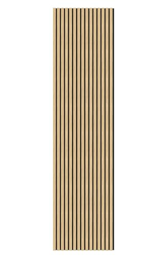 Tuda Grass Direct Luxury Acoustic Wall Slatted 3D Wood Veneer Panels Series 1-240cm x 60cm - Oak