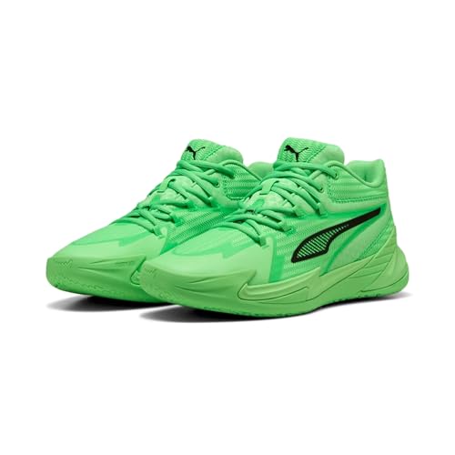 Puma DAGGER Basketballschuhe Unisex-Erwachsene, Green Glimmer-Pure Magenta, 43 EU – Ansicht 1
