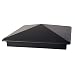 8" x 8" Aluminum Pyramid Post Cap for True 8" x 8" Wood Posts – Heavy-Duty, Weather-Resistant, Black Outdoor Deck & Fence Post Cap