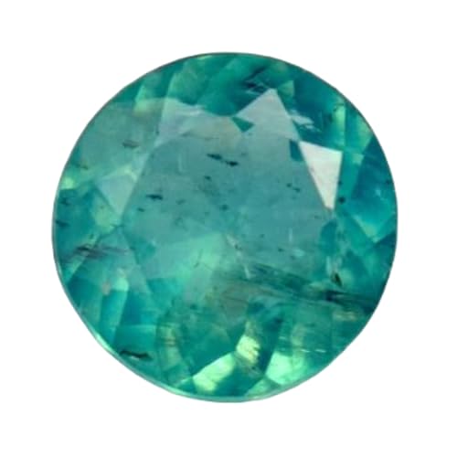 Apatite naturelle ronde à facettes, éclat d'exception GH_NAT_07834