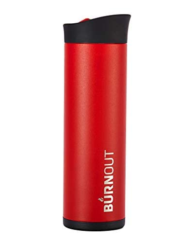 LEXO BURNOUT Temperature Regulating Travel Mug 12 oz Red - Drink NOW & Heat-Zorb Tech