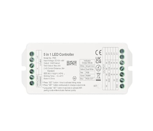 Variateur LED PW5 pour régler la luminosité des rubans CCT