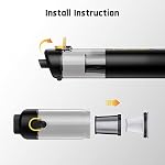 Fanttik 2-Pack Replacement HEPA Filter, Washable and Reusable Filter, Fits for Fanttik Slim V8 Mate & V8 Apex & V9 Mix & V10 Mix & Slim V10 Apex & X100& X200 Car Vacuum (AV8001)