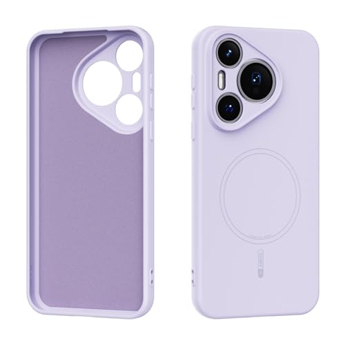 Étui magnétique Huawei Pura 70 coque fine silicone liquide pour le quotidien