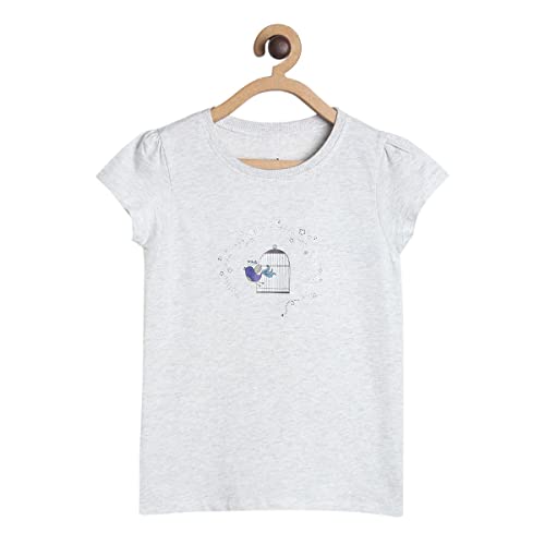 Image of miniklub Girls Round Neck Short Sleeve Knitted Cotton Clothing Set, Pack of 2 (Multi Color)
