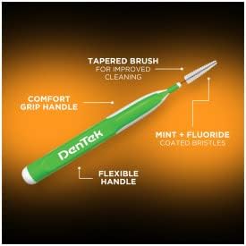 Miniatura 3 de DenTek Easy Brush Fresh Mint - Limpiadores interdentales apretados, 16 unidades (paquete de 3)