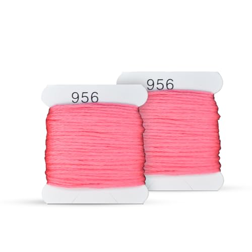 Image of Embroidery Floss Kit and Refills - Cotton Threads - DMC Color Coding for Cross Stitch, String Crafts, Friendship Bracelets