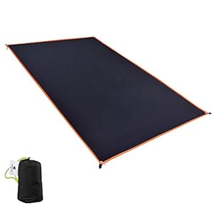 GEERTOP Tapis de Sol imperméable ultraléger pour 1 à 4 Personnes pour Camping, randonnée, Pique-Nique (5 Tailles)