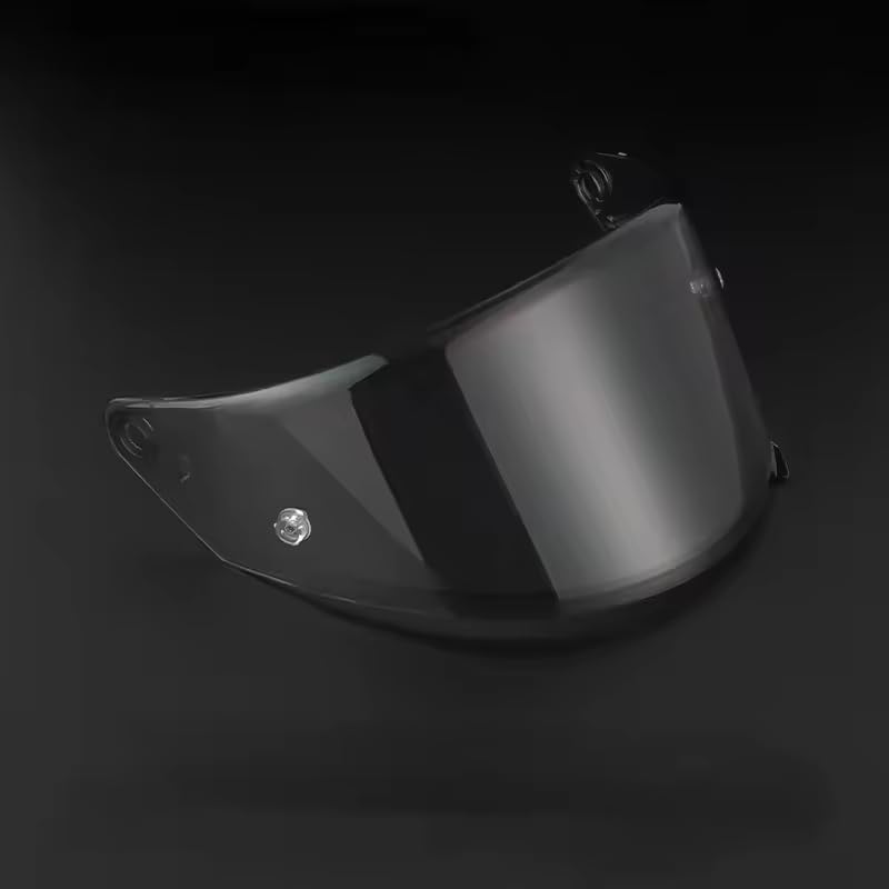 Motorcycle Helmet Visor for KYT NFR NX NZ, Scratch-Resistant Protective Motorcycle Face Shield, Anti-Fog Replacement Face Shield Lens Accessories,F Black