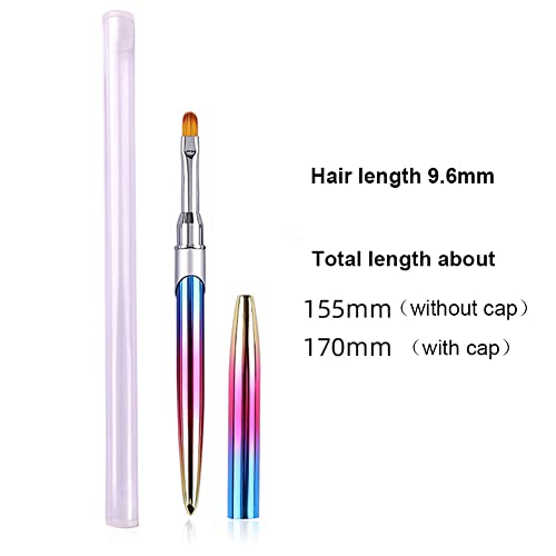 Lifoost 5Pcs Gel Nail Polish Brushes Set Professional Acrylic Nail Brush French Tip Nail Art Design Pen Painting Tools #TOP4