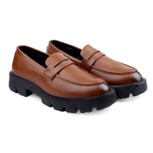 Image of WUGATTI Men's Synthetic Leather Lightweight & Office Wear Slip-On Loafers