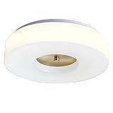 MASIVEL 13 Inch 18W LED Flush Mount Ceiling Light Fixture, 1300LM, 3000K/4000K/6000K Selectable, Modern Ceiling Lamp for Hallway Kitchen Bedroom Living Room Dining Room (White)