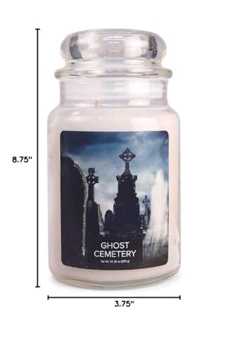 Village-Candle-Ghost-Cemetery-Large-Glass-Apothecary-Jar-Scented-Candle-2125-oz-White Village Candle Ghost Cemetery Large Glass Apothecary Jar Scented Candle 2125 oz White