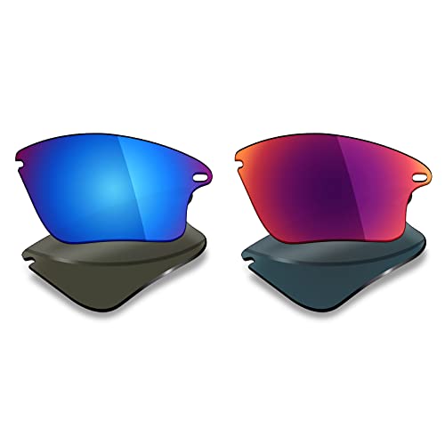 Image of Mryok 2 Pair Polarized Replacement Lenses for Oakley Fast Jacket XL Sunglass - Options