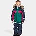 breaise Toddler Girls and Boys Snow Suits One Piece Winter Warm Ski Suits Fashion Faux Fur Trim Comfy Waterproof Overalls